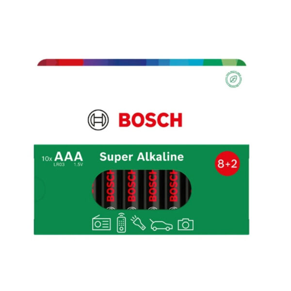 BATERIA BOSCH  10SZT AAA SUPER ALKALINE LR03SA10B/00 8594162800230