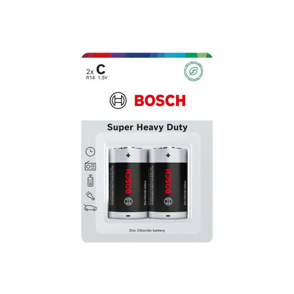 BATERIA BOSCH  2SZT C SUPER HEAVY DUTY R14SHD2B/00 8594162800346
