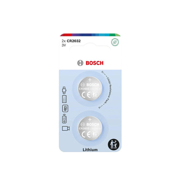 BATERIA BOSCH  2SZT CR2032 LITHIUM CR2032B2/00 8594162800445