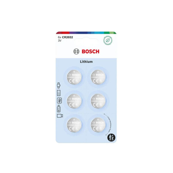 BATERIA BOSCH  6SZT CR2032 LITHIUM CR2032B6/00 8594162800452