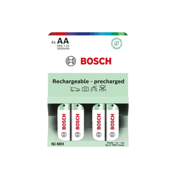 AKUMULATOR WSTĘPNIE NAŁADOWANY BOSCH  4SZT AA HR6B4P2600/00 2600mAh 8594162800537
