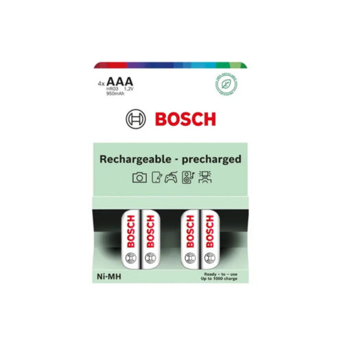 AKUMULATOR WSTĘPNIE NAŁADOWANY BOSCH  4SZT AAA HR03B4P950/00 950mAh 8594162800544
