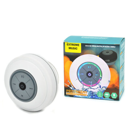 TRUSTY GŁOŚNIK BLUETOOTH WODOODPORNY EXTREME MUSIC IPX4 BIAŁY 5904238701843