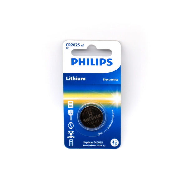 BATERIA PHILIPS CR2025/01B LITOWA BLISTER 1SZT LITHIUM 4895229106178