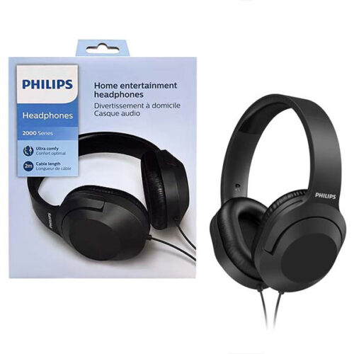 SŁUCHAWKI NAUSZNE PRZEWODOWE PHILIPS TAH2005BK 4895229109988