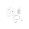 ECOBOX ŁADOWARKA BEZPRZEWODOWA DO APPLE WATCH CABLE MAGSAFE  USB + ŁADOWARKA SIECIOWA USB 1A BIAŁA