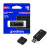 PENDRIVE 16GB GOODRAM USB 3.0 PAMIĘĆ PRZENOŚNA CZARNY TGD-UME30160K0R11 5908267935736