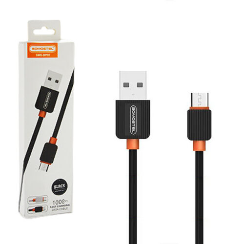 somostel KABEL USB MICRO 2A SOMOSTEL CZARNY 2000mAh QUICK CHARGER 1M POWERLINE SMS-BP03 5902012967669
