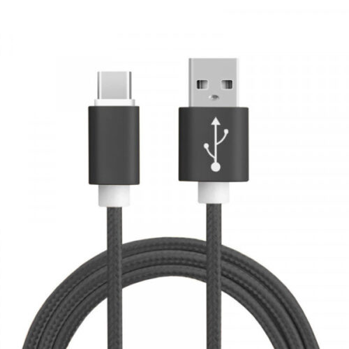 ECONOMY KABEL USB TYP-C NYLON CZARNY QC2.0 5904238705377
