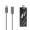KABEL USB TYP-C 2.4A SOMOSTEL SREBRNY 2400mAh QUICK CHARGER QC 3.0 1M POWERLINE SMS-BJ01 USB-C METAL 5902012969304