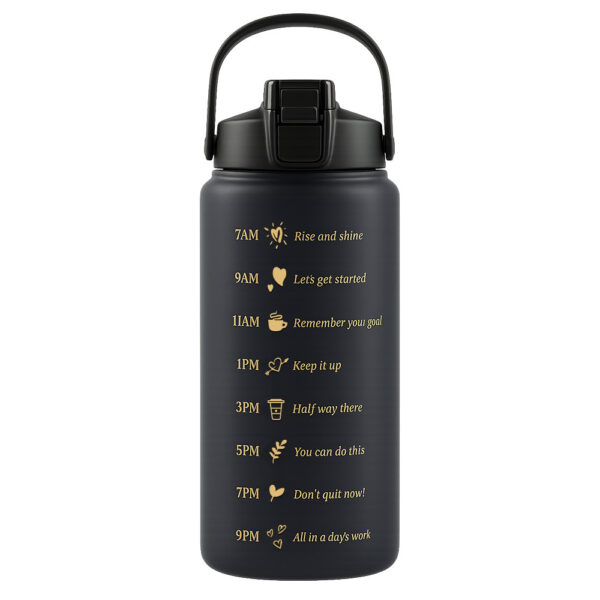 TRUSTY BUTELKA SPORTOWA / MOTYWACYJNA BIDON REFILL CZARNA  ZŁOTY 2000ml 5904238720790