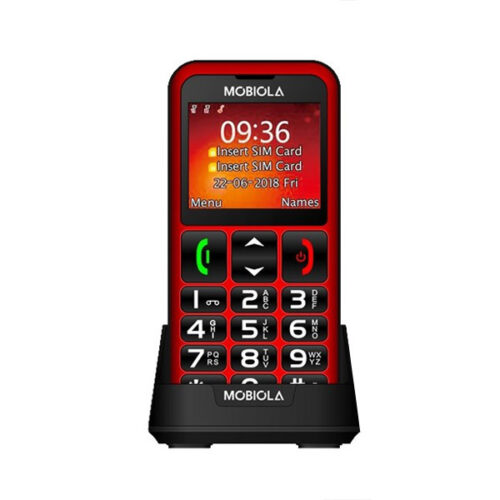 TELEFON GSM MOBIOLA  MB700 2G TELEFON DLA SENIORA CZERWONY 8594203270657