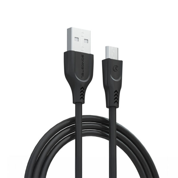 KABEL USB MICRO SOMOSTEL 30W CZARNY QUICK CHARGE SMS-A89 1m 5904238721674
