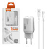 SOMOSTEL ŁADOWARKA SIECIOWA 12W 2.4A + KABEL TYP-C BIAŁA USB-C 2XUSB DUAL SMS-A139
