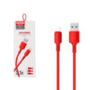 KABEL USB IPHONE 3A SOMOSTEL CZERWONY 3100mAh QUICK CHARGER 1.2M  SMS-BP06 MACARON 5902012968833