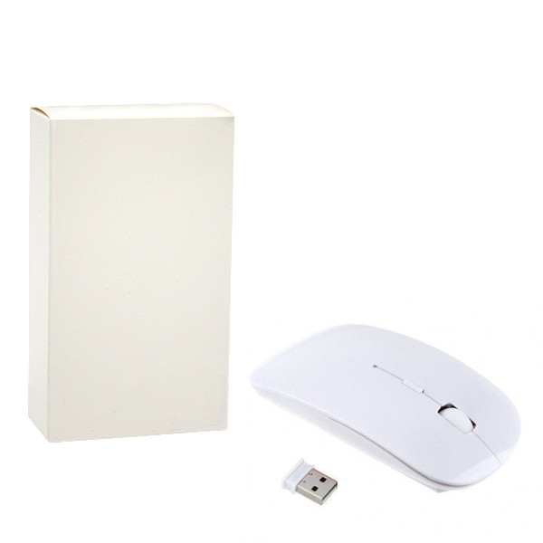 ECOBOX MYSZ OPTYCZNA BEZPRZEWODOWA 4D SLIMFIT BIAŁA