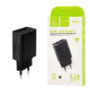 ŁADOWARKA SIECIOWA 2.1A 10W CZARNA DENMEN 2100mA DC02 2xUSB SINGLE 6973224873191