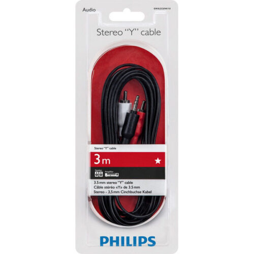 KABEL STEREO 3M PHILIPS CHINCH RCA DO JACK 3,5 CALA Phil-SWA2520W/10 8710895993142