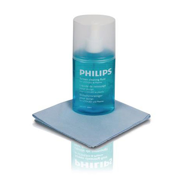 ZESTAW DO CZYSZCZENIA EKRANÓW PHILIPS PŁYN + ŚCIERKA Phil-SVC1116B/10 8712581682095