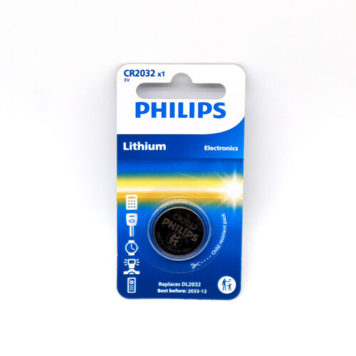 BATERIA PHILIPS PASTYLKOWA CR2032 LITOWA BLISTER 1SZT Phil-CR2032/01B LITHIUM 4895229106185