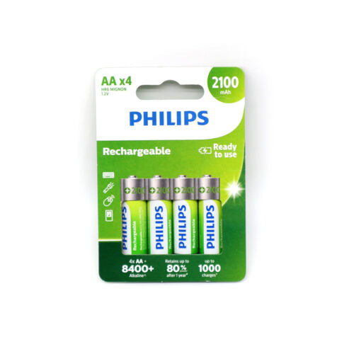 BATERIA PHILIPS AA LR06 BLISTER 4SZT AKUMULATOR 2100mAh REDY TO USE Phil-R6B4A210/10 8710895962827