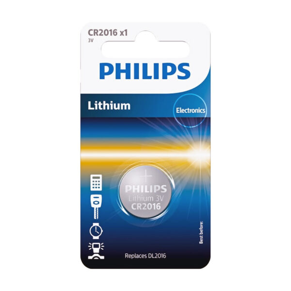BATERIA PHILIPS  CR2016/01B LITOWA BLISTER 1SZT LITHIUM 4895229106161