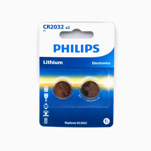 BATERIA PHILIPS  CR2032P2/01B LITOWA BLISTER 2SZT  CR2032P2/01B LITHIUM 4895229106215