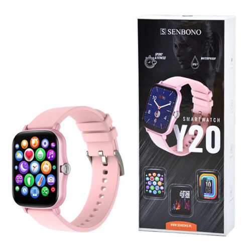 ZEGAREK SPORTOWY SMARTWATCH SENBONO LADY Y20 RÓZOWY 5904238701959