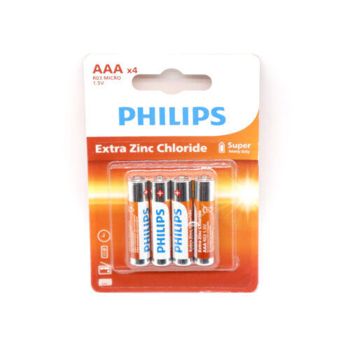 BATERIA PHILIPS AAA LR03 Phil-R03L4B/10 BLISTER 4SZT LONGLIFE 8712581549435