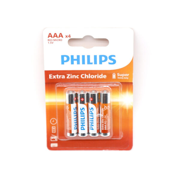BATERIA PHILIPS AAA LR03 Phil-R03L4B/10 BLISTER 4SZT LONGLIFE 8712581549435