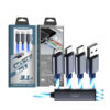 KABEL USB 3W1 3.1A SOMOSTEL LED BLUE NIEBIESKI QUICK CHARGER QC 1.2M POWERLINE SMS-BY03 5904238704202