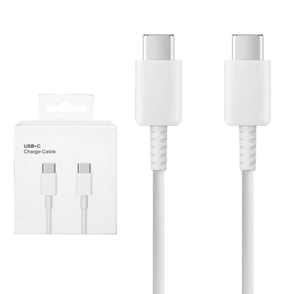 ECOBOX KABEL USB TYP-C DO TYP-C 3A 1M BIAŁY PD USB-C 5904238716595