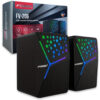 FOREV GŁOŚNIKI STERO CZARNE PC PODŚWIETLANE FV-206 5904238716366