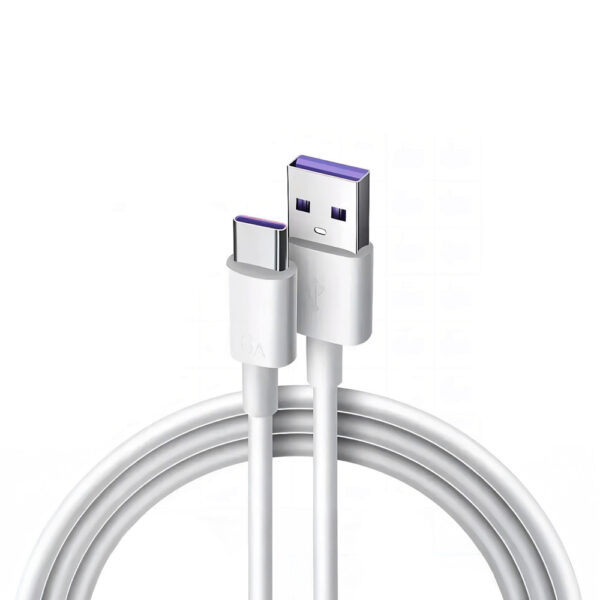 ECONOMY KABEL USB DO TYP-C 5A 100W 2M BIAŁY USB3.0 5904238720011