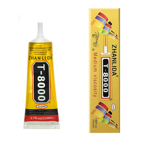 KLEJ SYNTETYCZNY T-8000 WYŚWIETLACZ LCD RAMKA DOTYK 110ml MONTAŻOWY ZHANLIDA T8000 5904238704011