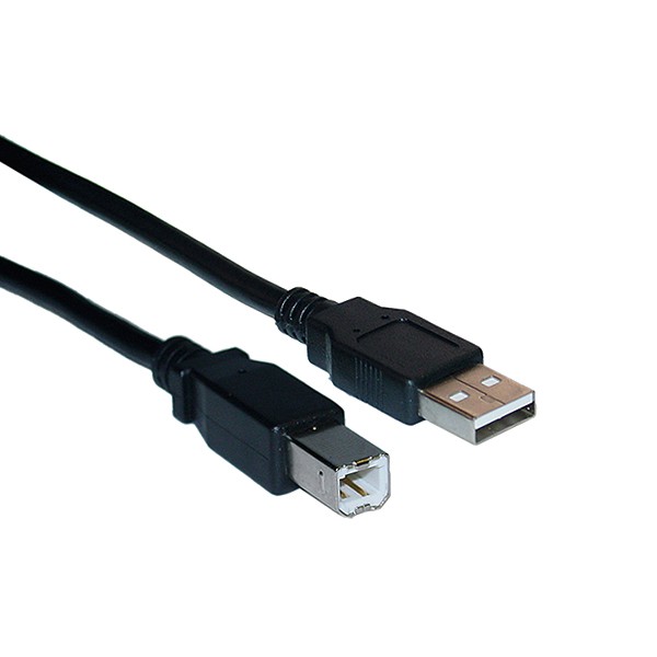 ECONOMY KABEL DO DRUKARKI  USB-A DO USB-B CZARNY 1,5M 5904238712825