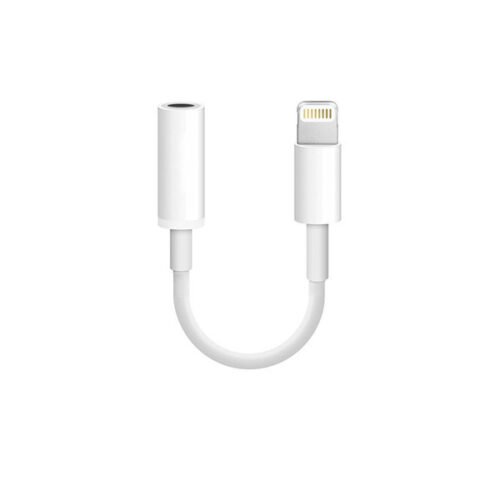 ECONOMY ADAPTER LIGHTNING DO MINI JACK 3,5MM IPHONE PRZEJŚCIÓWKA BIAŁY J-002 BT 5904238704370