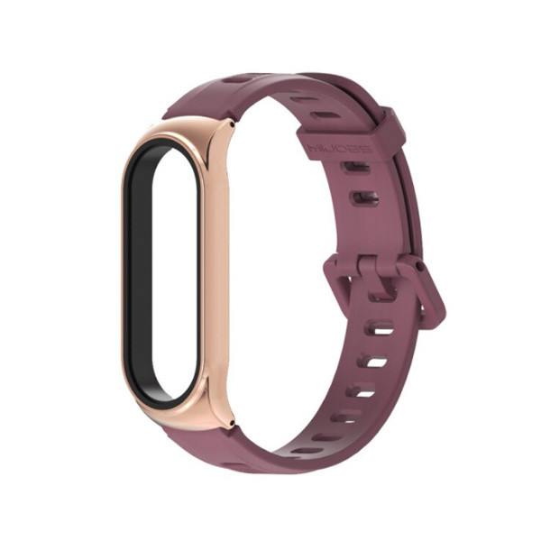 OPASKA DO MI BAND 3/4/5/6 XIAOMI PREMIUM RED BURGUNDOWY 5904238703717