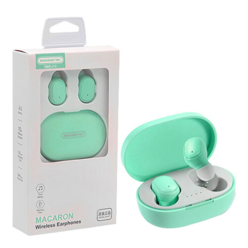 SŁUCHAWKI BLUETOOTH SOMOSTEL EARBUDS MIĘTA J13 TWS