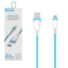 SOMOSTEL KABEL USB MICRO 2.1A NIEBIESKI 2100mAh QUICK CHARGER 1.2M POWERLINE SMS-BP04 MACARON 5904238702949