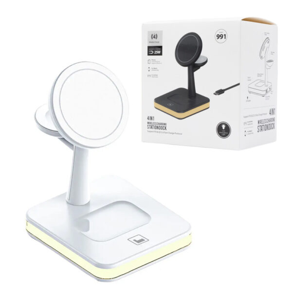 ECOBOX BEZPRZEWODOWA ŁADOWARKA MAGNETYCZNA 25W 4W1 DO TELEFONU