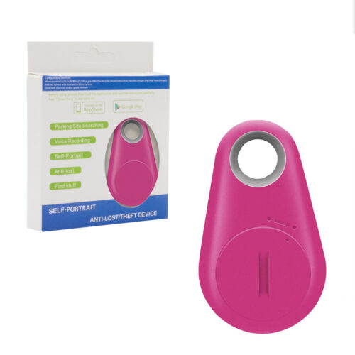 LOKALIZATOR BRELOCZEK GPS BLUETOOTH ANTI-LOST RÓŻOWY