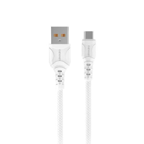 DENMEN KABEL USB TYP-C  BIAŁY 2.4A 1M DC05 5904238715345