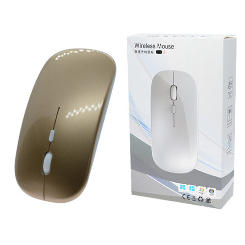 MYSZ OPTYCZNA BEZPRZEWODOWA TRUSTY 4D SLIMFIT ZŁOTY HQ 5904238703656