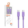KABEL TYP-C DO TYP-C PD SOMOSTEL FIOLETOWY QUICK CHARGER USB-C 1.2M 60W POWERLINE SMS-BP10 IPHONE 15 IPHONE15 5904238704264