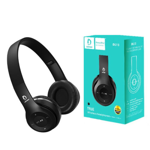 SŁUCHAWKI NAUSZNE BLUETOOTH DENMEN STEREO CZARNE DL15 6973224873184