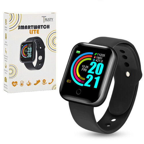 ZEGAREK SMARTWATCH TRUSTY LITE CZARNY PL MENU / APLIKACJA 5904238706541