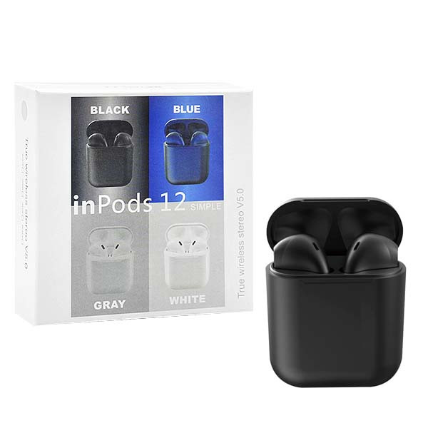 ECOBOX SŁUCHAWKI BLUETOOTH TWS INPODS BLACK