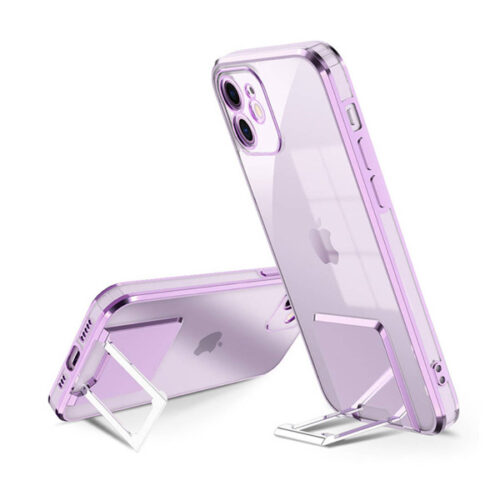 ETUI KICKSTAND SAMSUNG S21 ULTRA NAKŁADKA BACK CASE FIOLETOWY 5904161124535