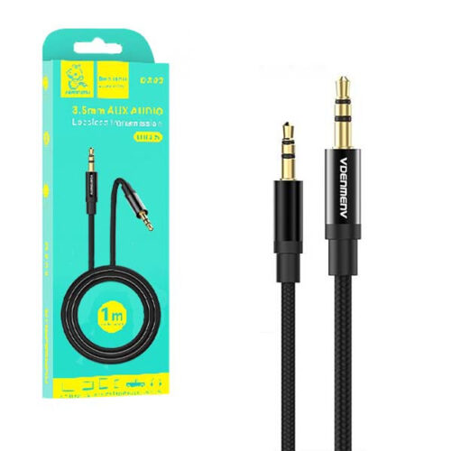 DENMEN KABEL STEREO OPLOT JACK DO JACK 3,5 CALA 1M DX03 6973224873672